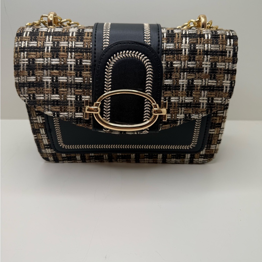 Elegant Tweed Chain Shoulder Bag – Perfect for Any Occasion